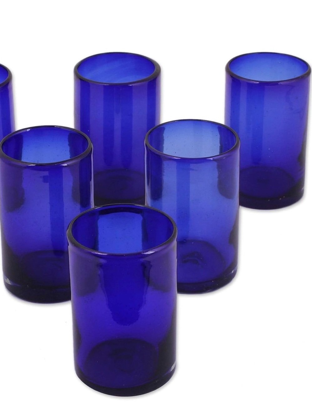 Cobalt Blue Drinking Glasses Set - Pack of 5